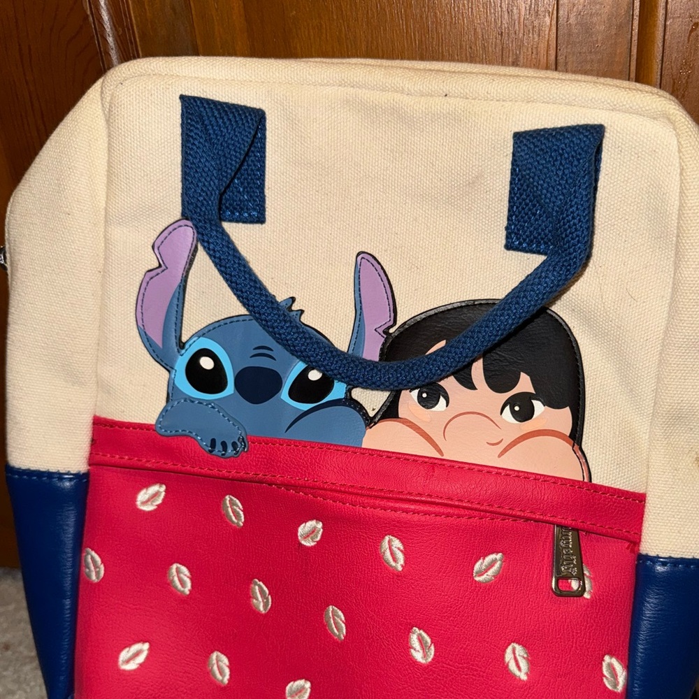 Disney Red and Blue Lilo and Stitch Bag